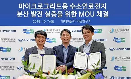 斗山與現代簽約“氫燃料電池分布式發電領域”合作
