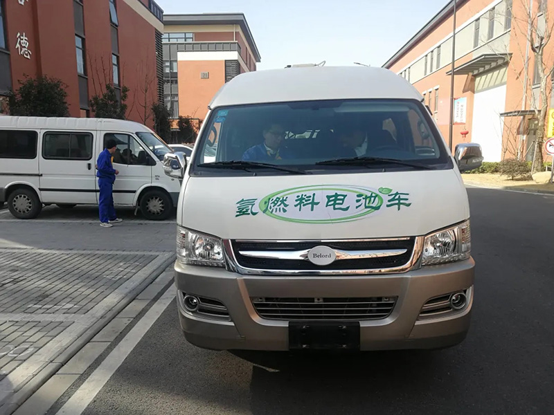 湖州首臺(tái)氫燃料電池測(cè)試車試制成功