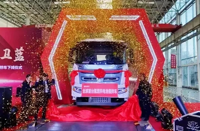 重塑科技配套，三一氫燃料電池工程車上半年將正式交付