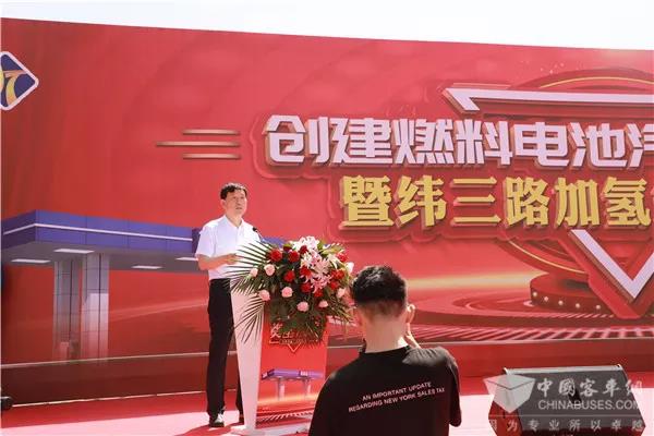 備戰冬奧| 張家口又一加氫站奠基，規劃年底前建成10座