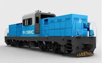 我國首臺氫燃料電池混合動力機車在中車大同下線