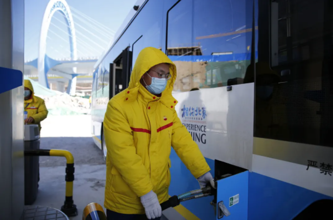 中石油首座加氫站在崇禮投用