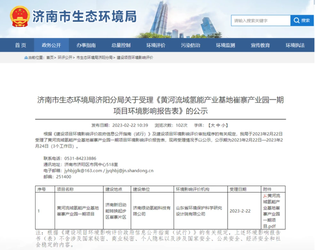 8億，國家電投黃河流域氫能項目公布規劃